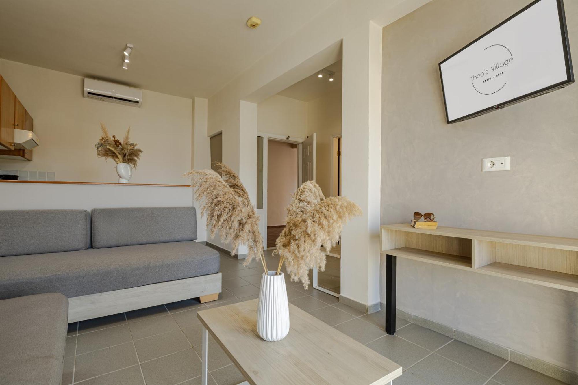 Theos Village Apartments Kato Daratso Dış mekan fotoğraf