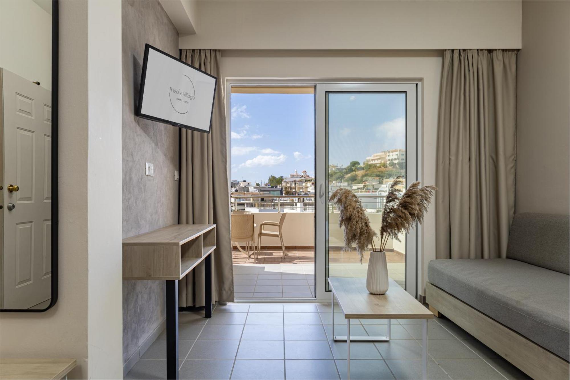 Theos Village Apartments Kato Daratso Dış mekan fotoğraf