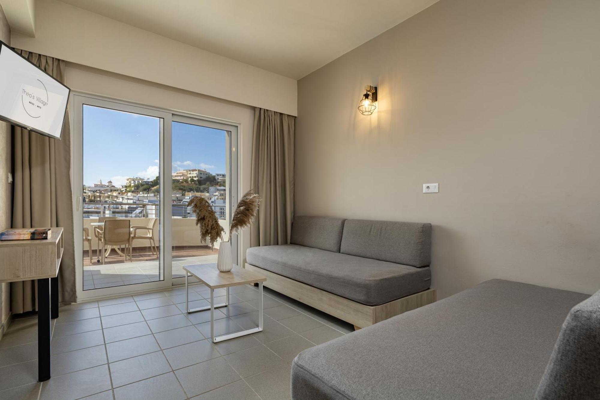 Theos Village Apartments Kato Daratso Dış mekan fotoğraf